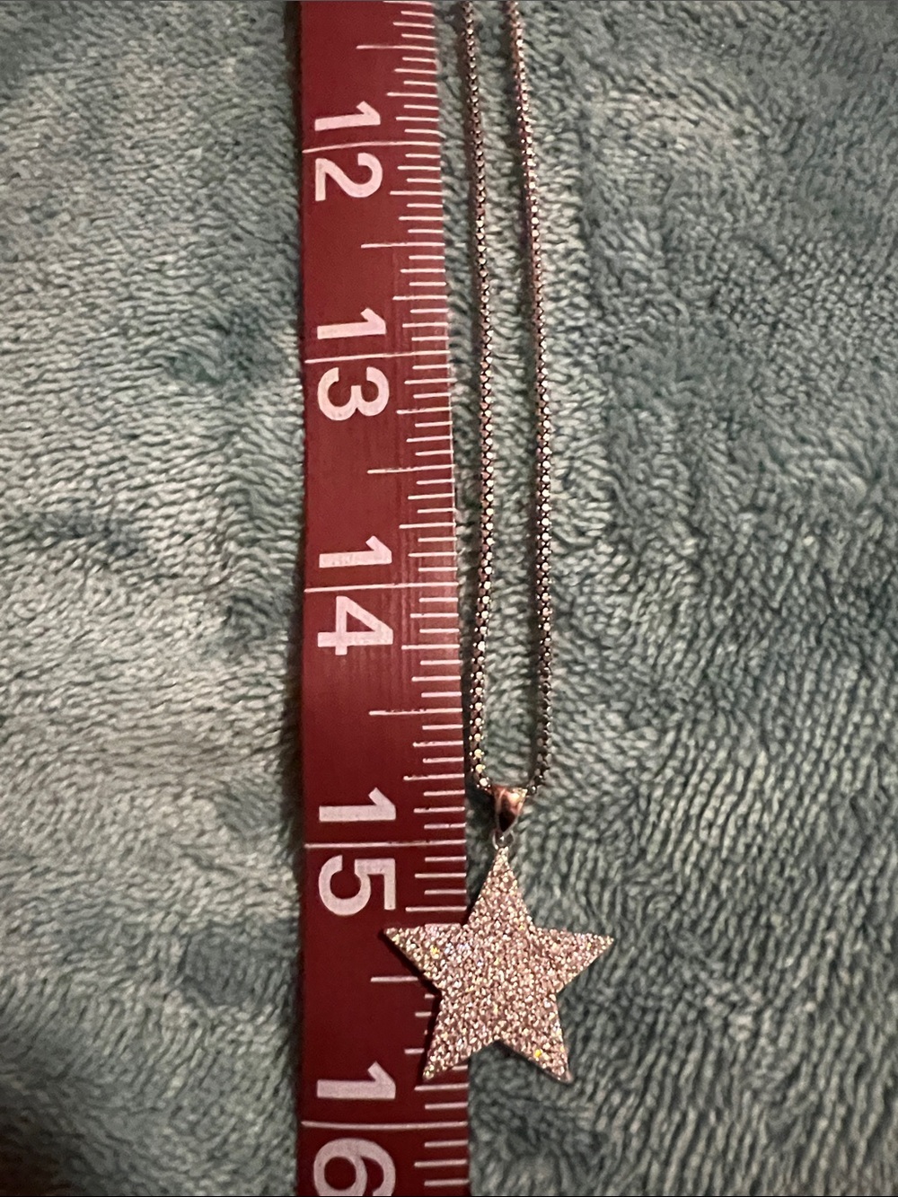 Sterling silver 925 Sparkling Star Pendant Necklace